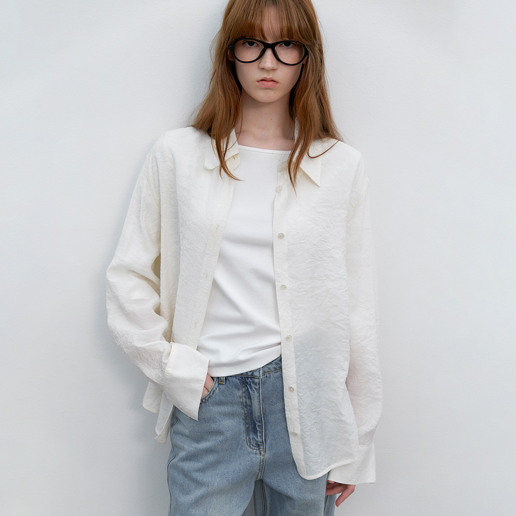 （BL-4401）MADAL WRINKLE STANDARD FIT SHIRT