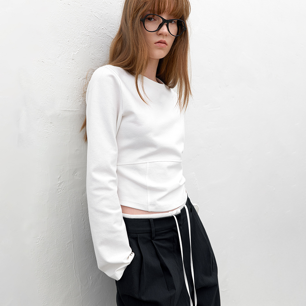 (T-7196)NOVELLA SLIM LINE LONG TEE