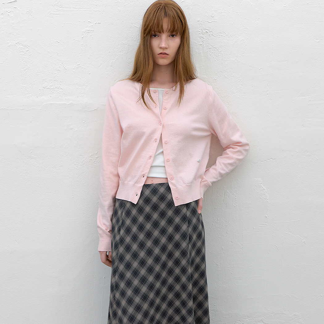 （CD-2273）COTTON CLASSICAL SLIM KNIT CARDIGAN