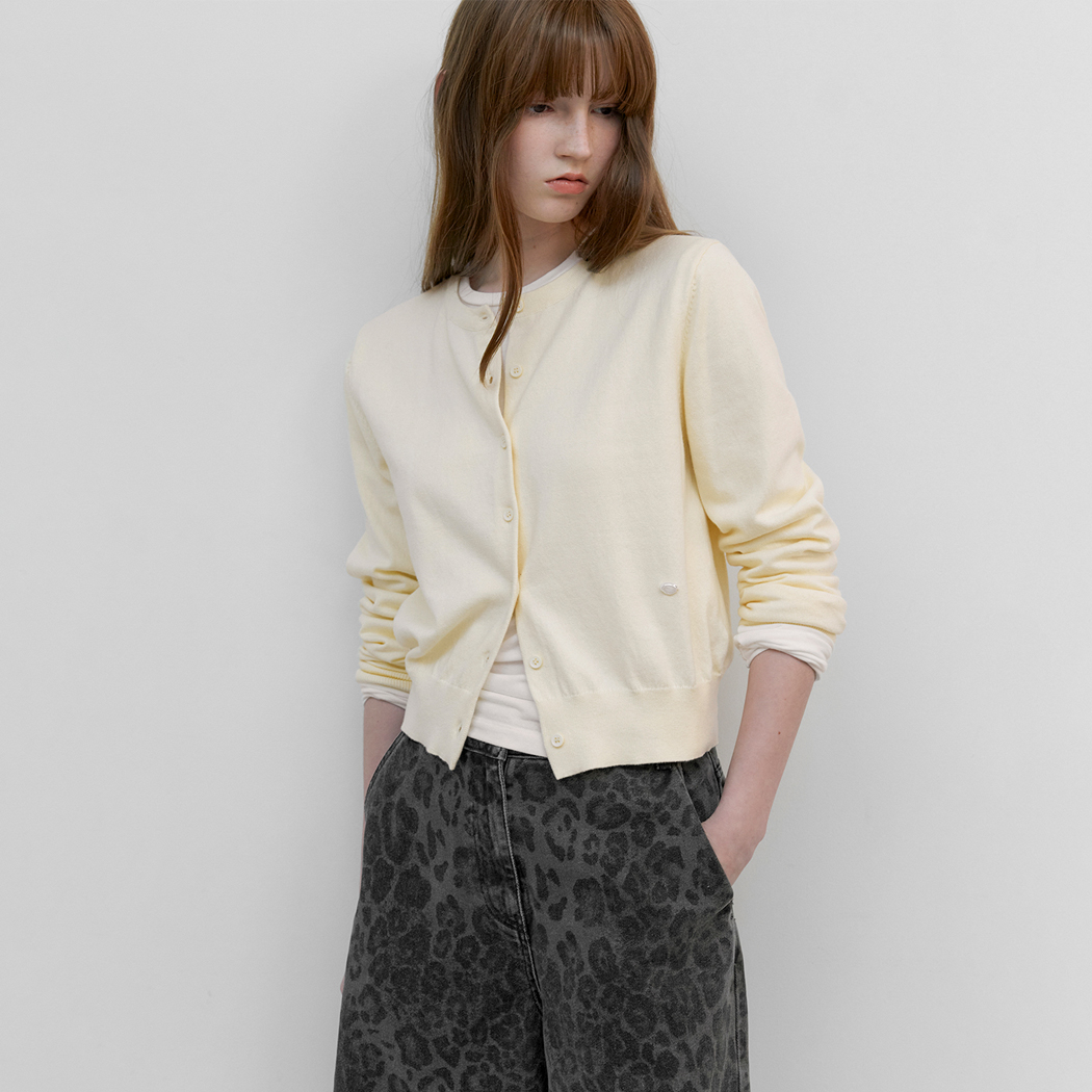 （CD-2273）COTTON CLASSICAL SLIM KNIT CARDIGAN