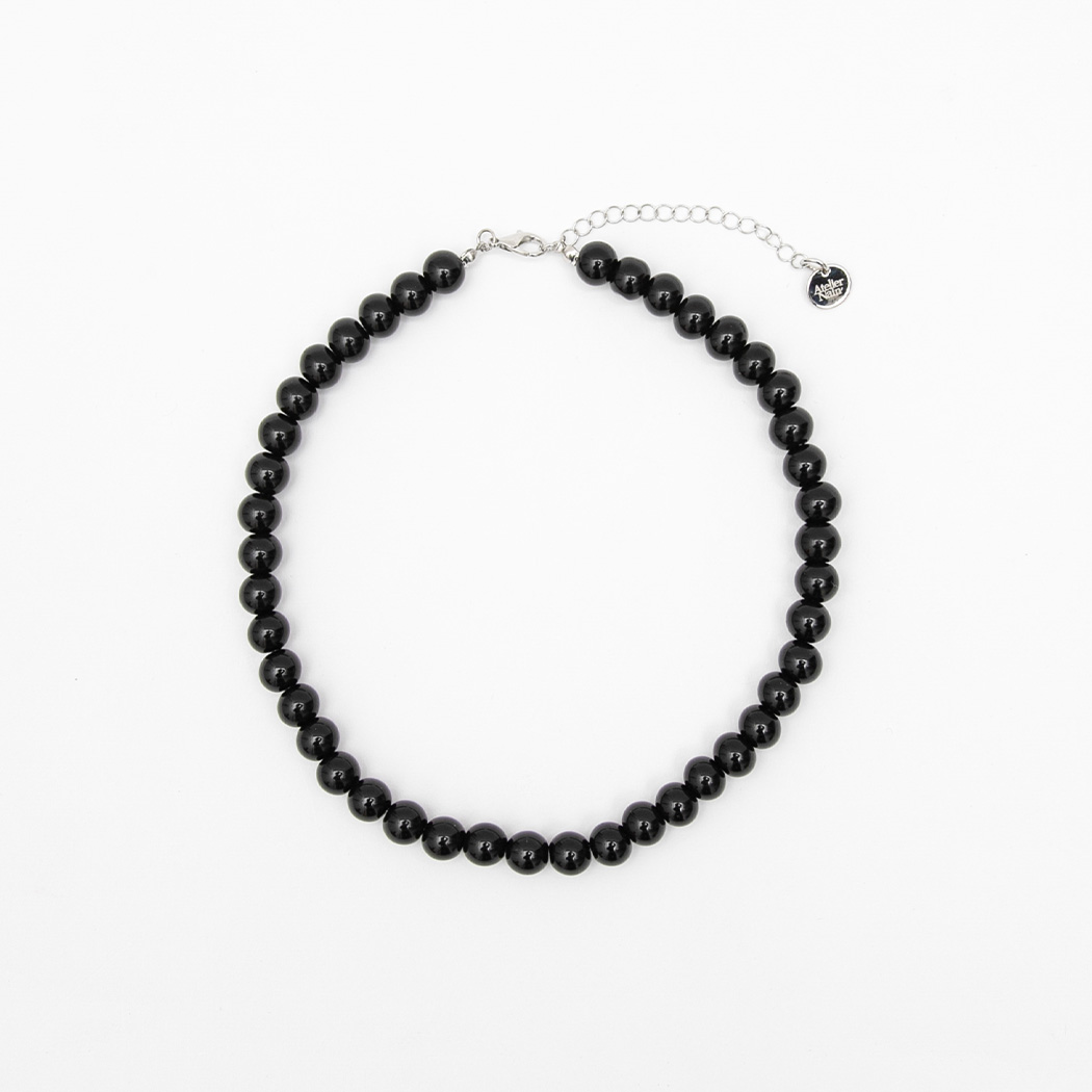 （N-881）NOIR PEBBLE BOLD NECKLACE