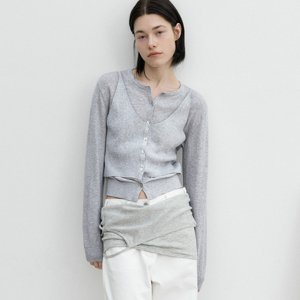（CD-2251）AN BUSTIER COMBINATION CARDIGAN