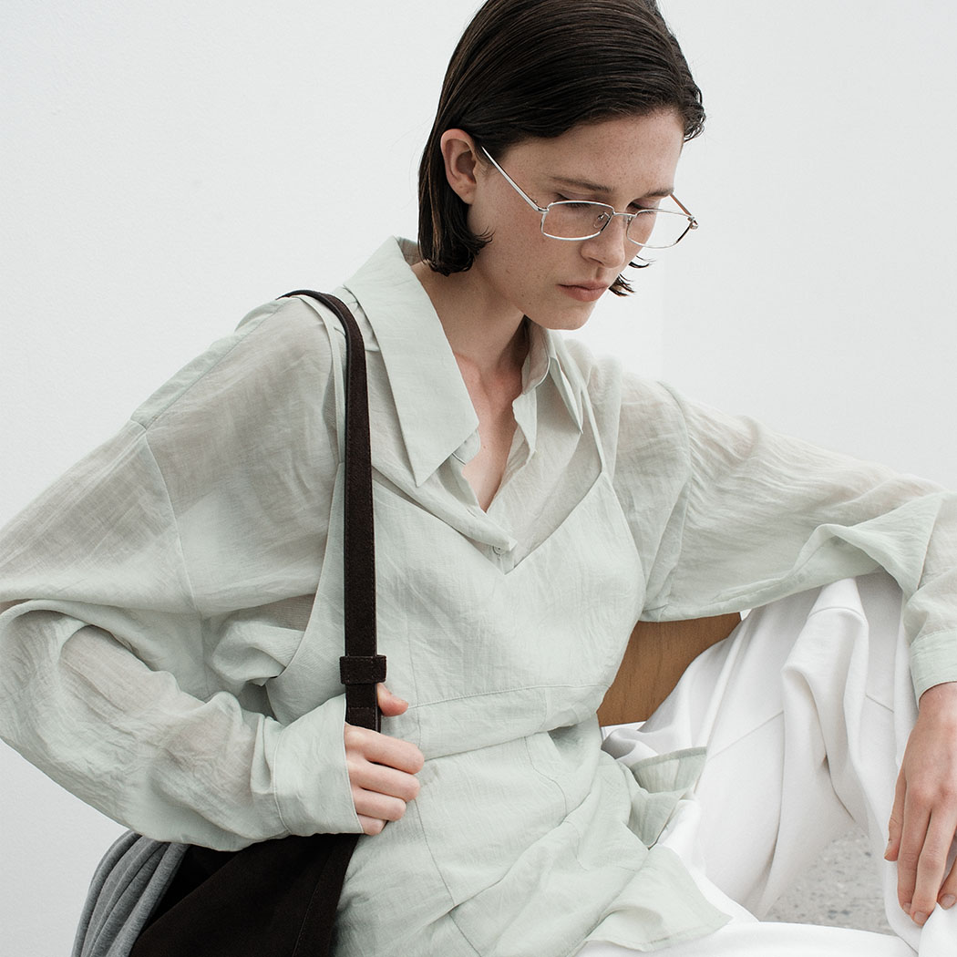 （Z-BL-4371）SADIE SHEER BUSTIER BLOUSE S