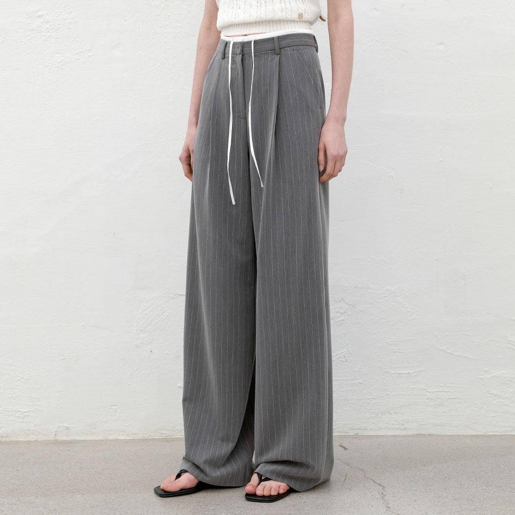 （Z-PT-5643）MIA DOUBLE WAIST STRIPE PANTS
