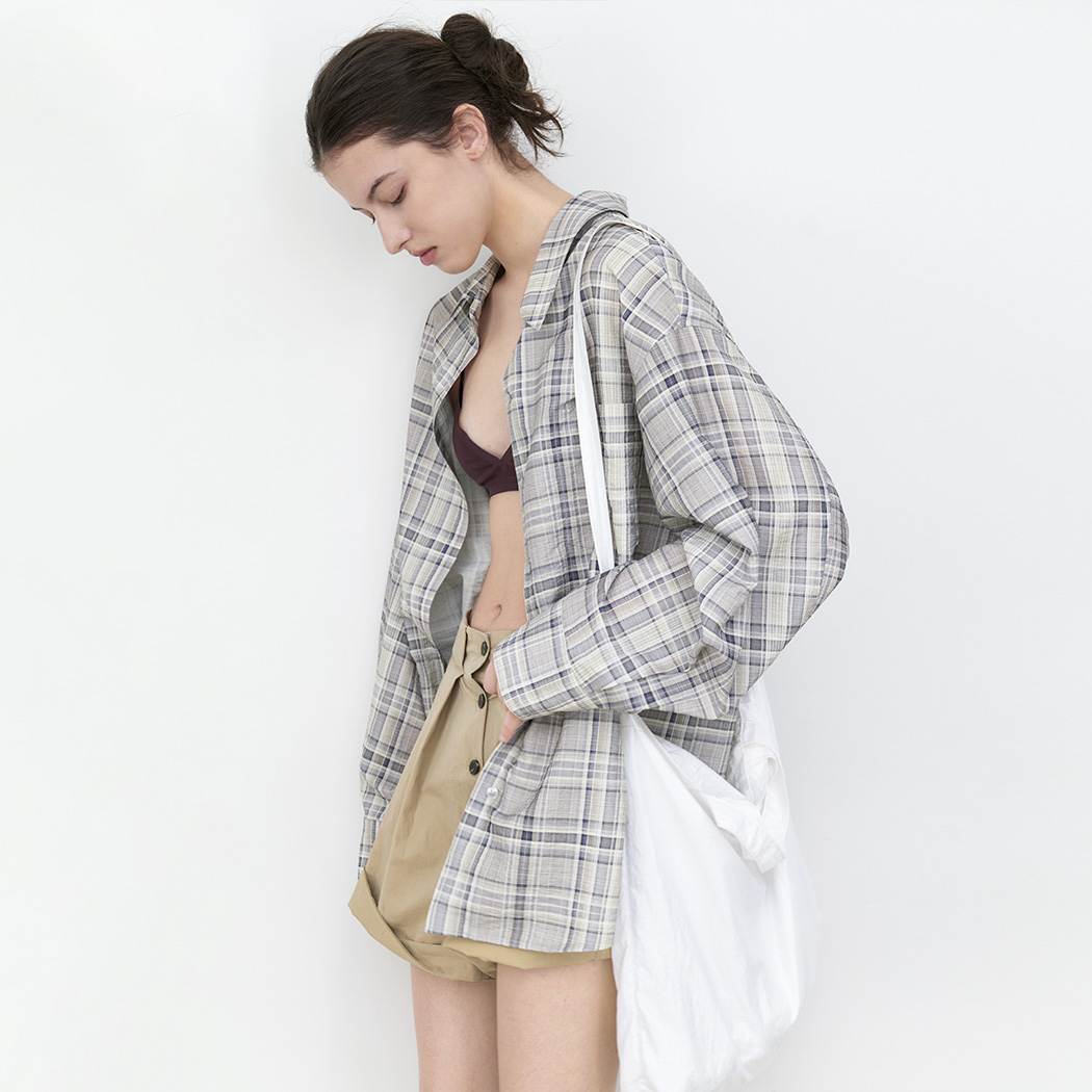 （BL-4414）FOG CHECK OVERSIZED SHIRT