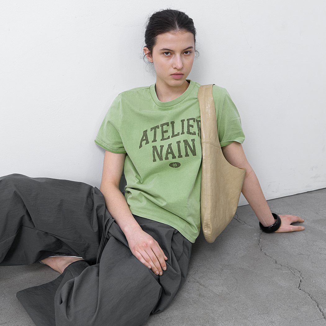 （T-7161）VINTAGE LOGO PIGMENT TEE