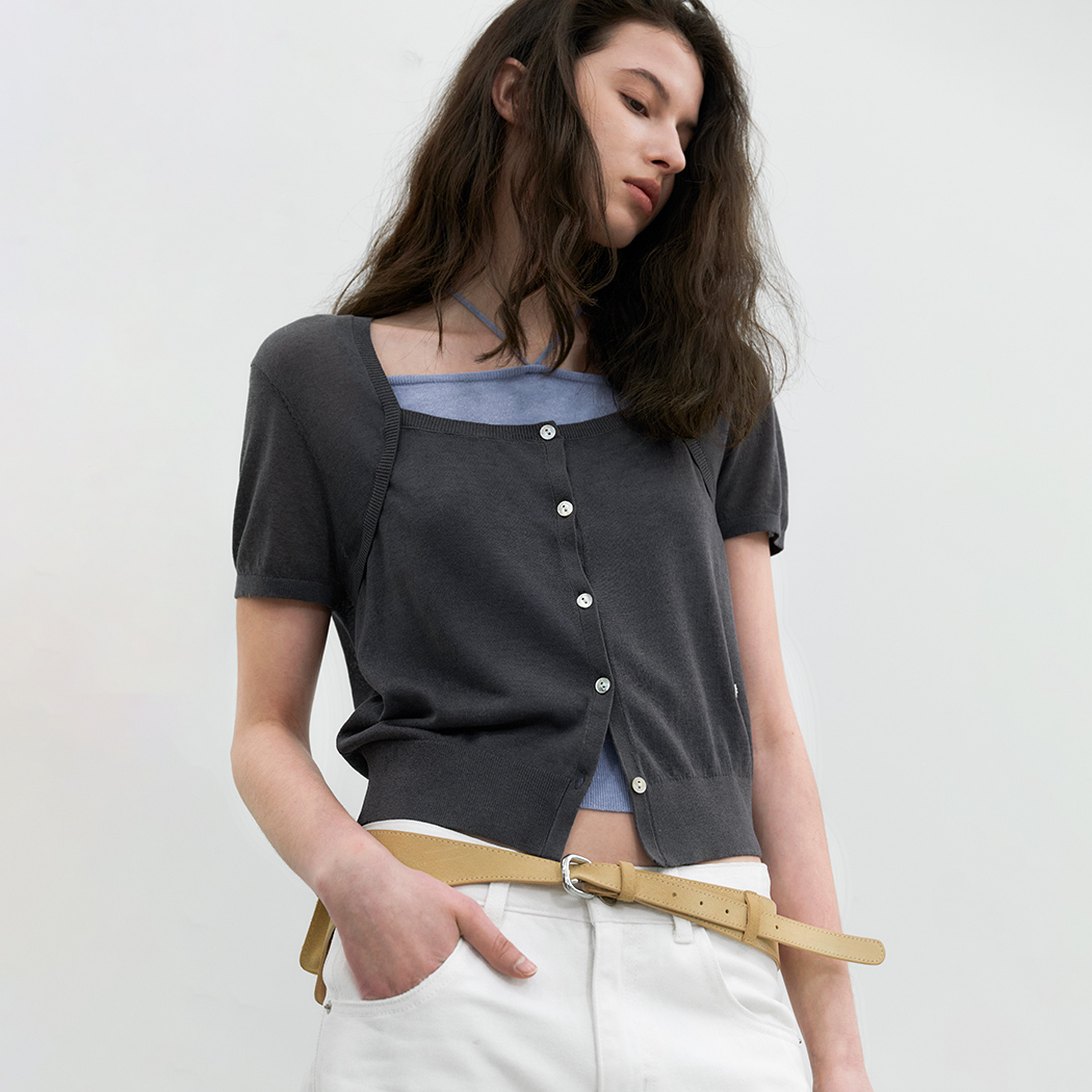 （CD-2274）COLOR COMBINATION KNIT ENSEMBLE SET