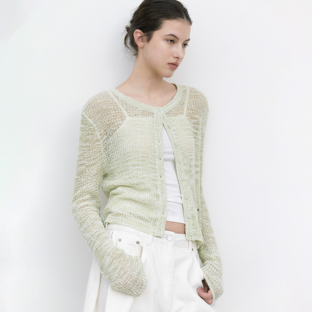 （CD-2263）SUMMER NET SLIM CARDIGAN