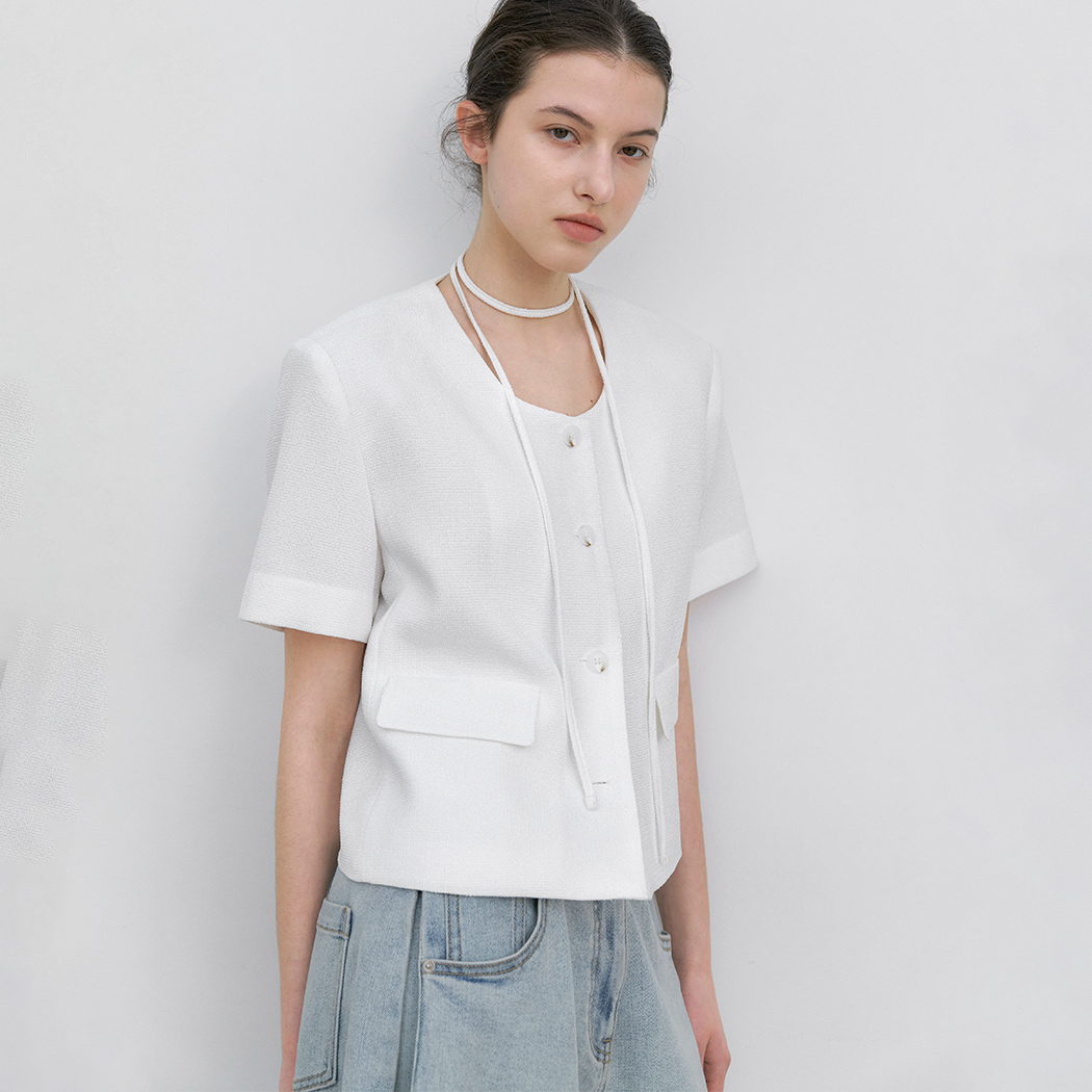 （JK-3071）SUMMER TWEED STRING JACKET