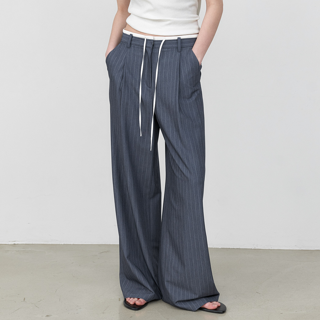 (Z-PT-5643)MIA DOUBLE WAIST STRIPE PANTS