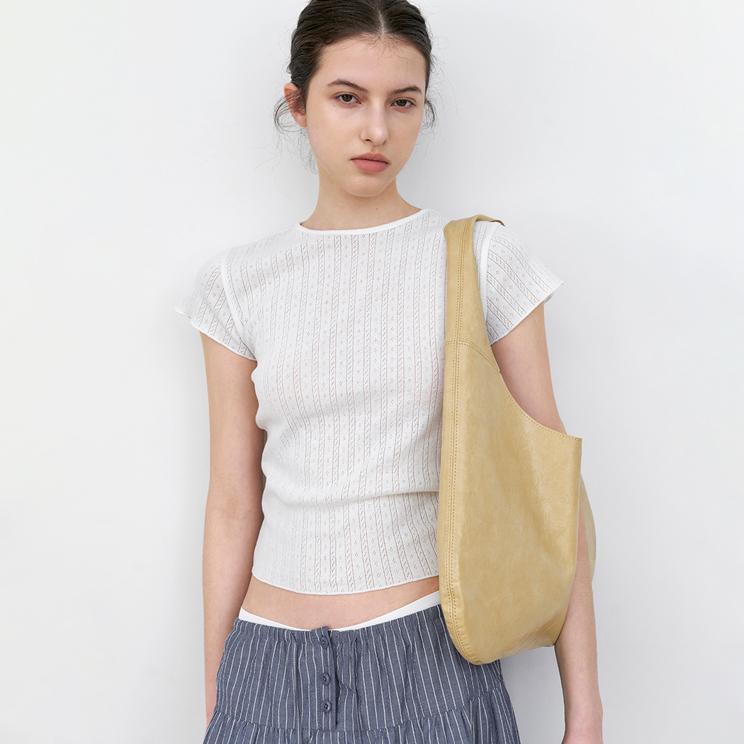 （T-7220）POINTEL SLIMFIT ROUND NECK TEE