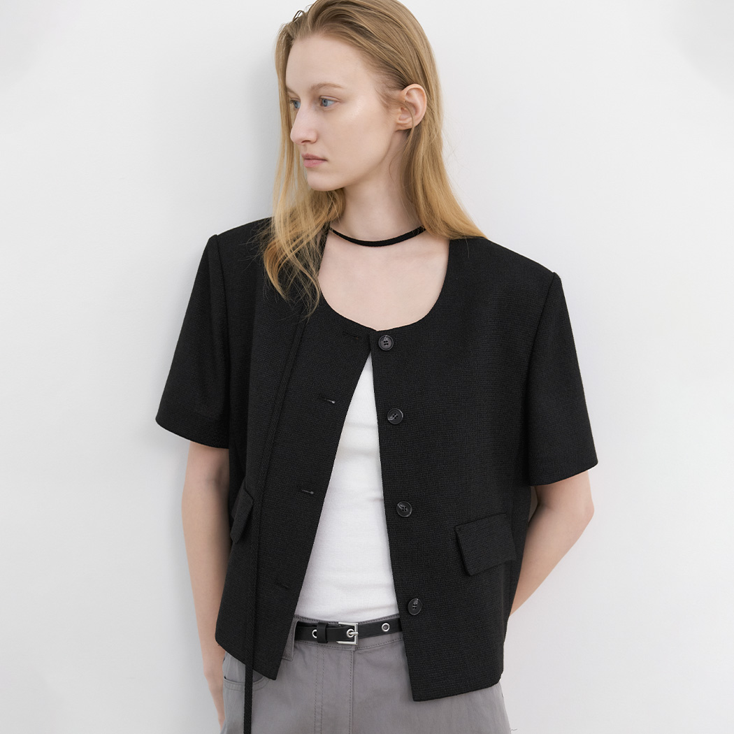 （JK-3071）SUMMER TWEED STRING JACKET