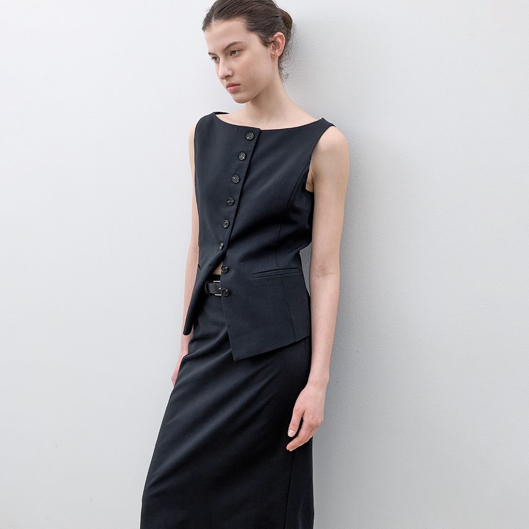 （VT-0282）DAVE SET-UP BOAT NECK VEST