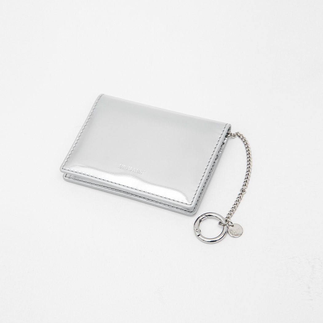 （ETC-2734）ATELIER NAIN GOODS MIRROR FOIL KEYRING CARD WALLET
