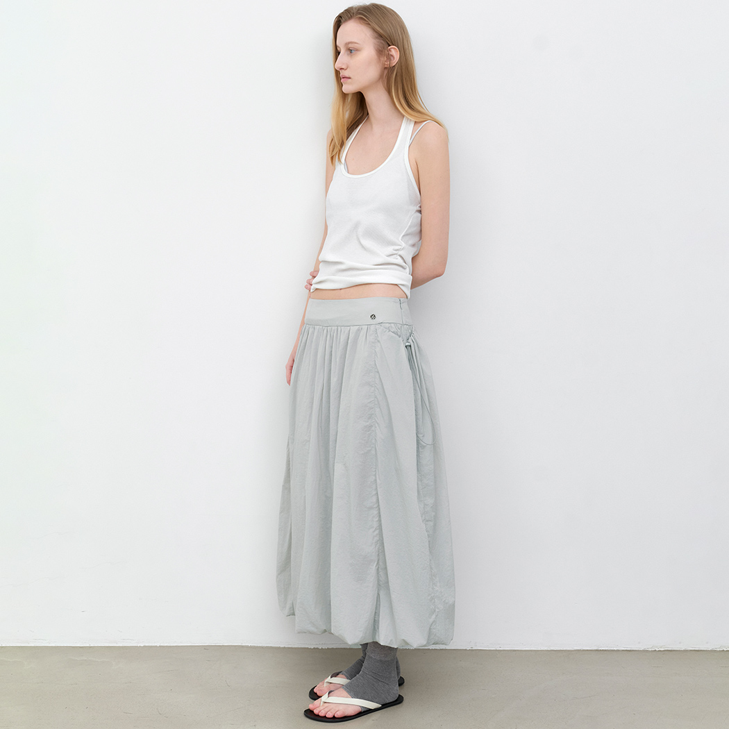 （SK-5105）YU NYLON SHIRRING BALLOON SKIRT
