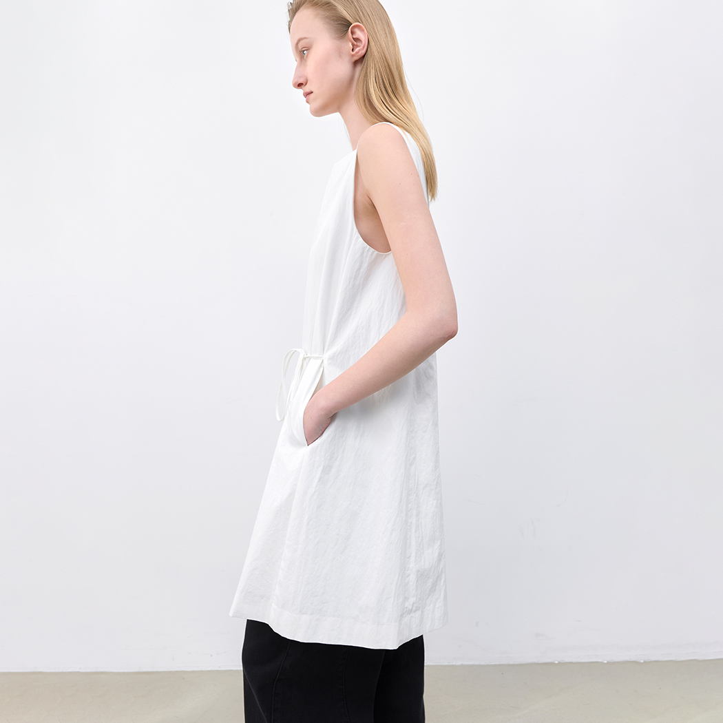 （OP-6314）BOAT NECK A-LINE MINI DRESS