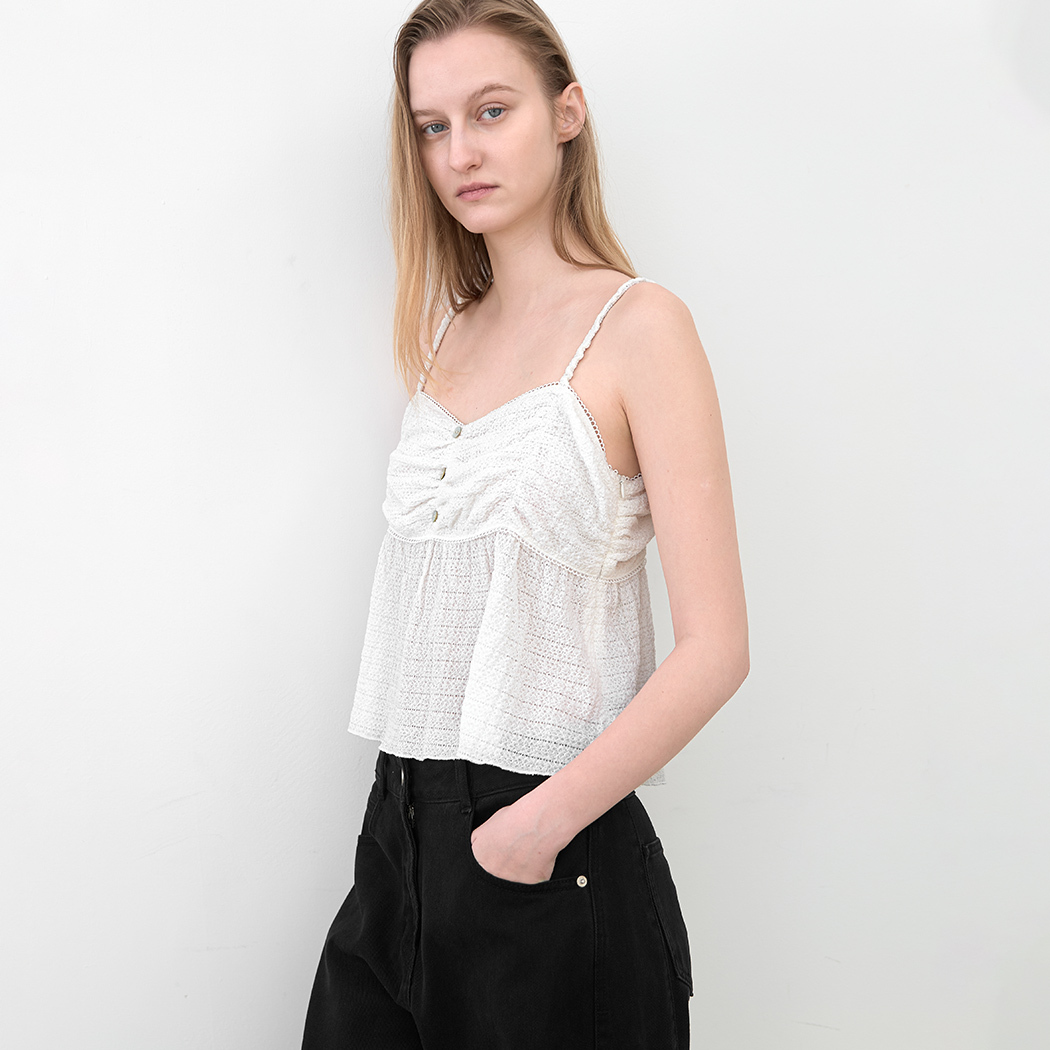 （BL-4423）VOLUME SHIRRING BUSTIER TOP