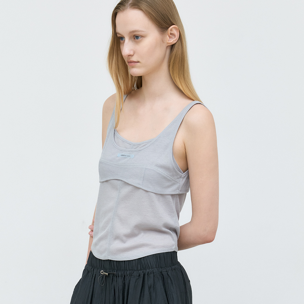 (T-7232)AN BUESTIER LAYERED SLEVELESS
