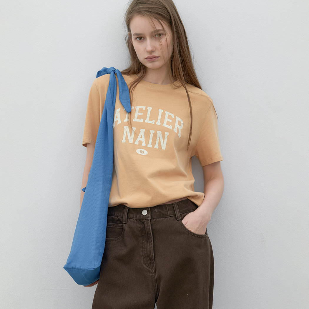 （T-7161）VINTAGE LOGO PIGMENT TEE
