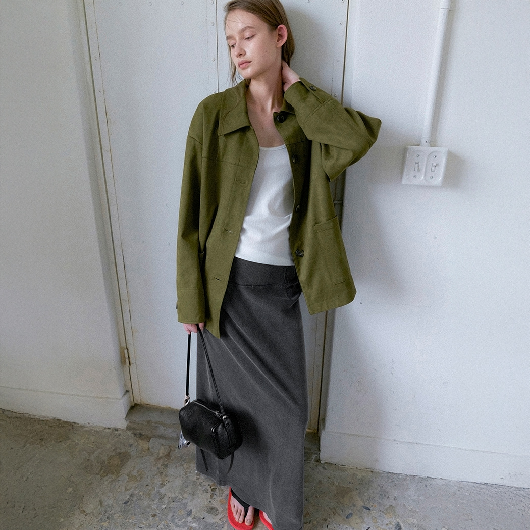 （JK-3075）SUEDE SET-UP CLASSIC HALF JACKET