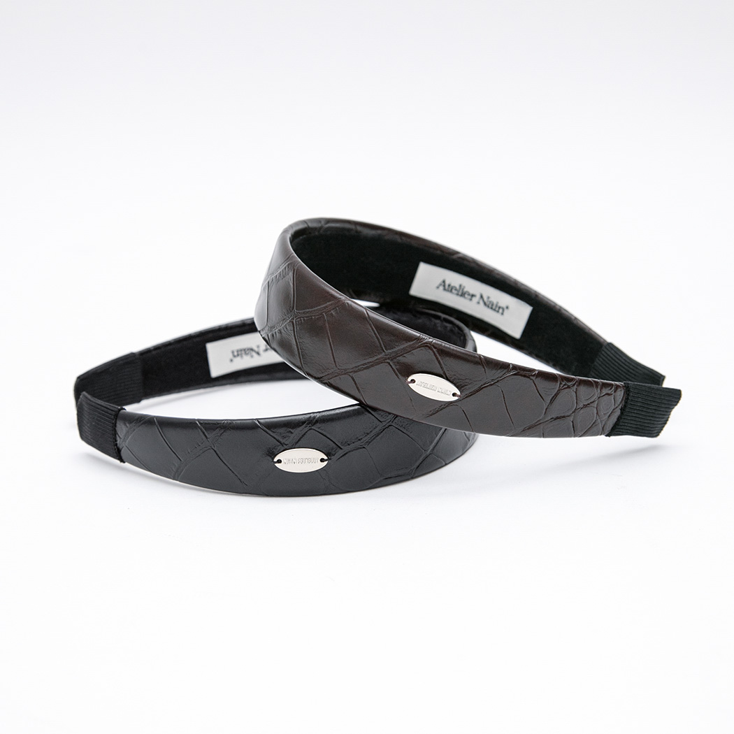 (HC-0058)CROCO HAIR BAND