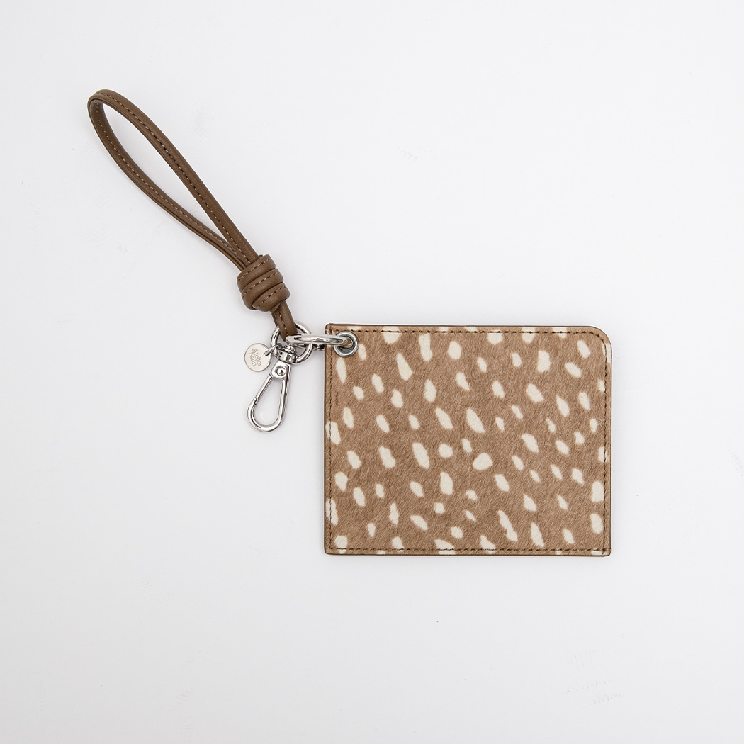 （ETC-2738）BAMBI HAIRCALF SLIM CARD WALLET