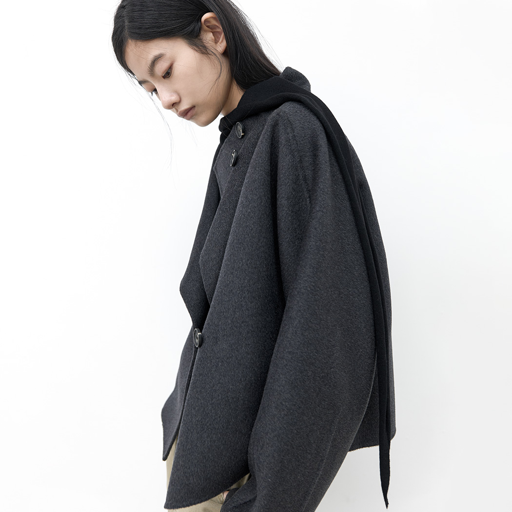 （Z-CT-1463）CATHY WOOL HANDMADE SHORT COAT