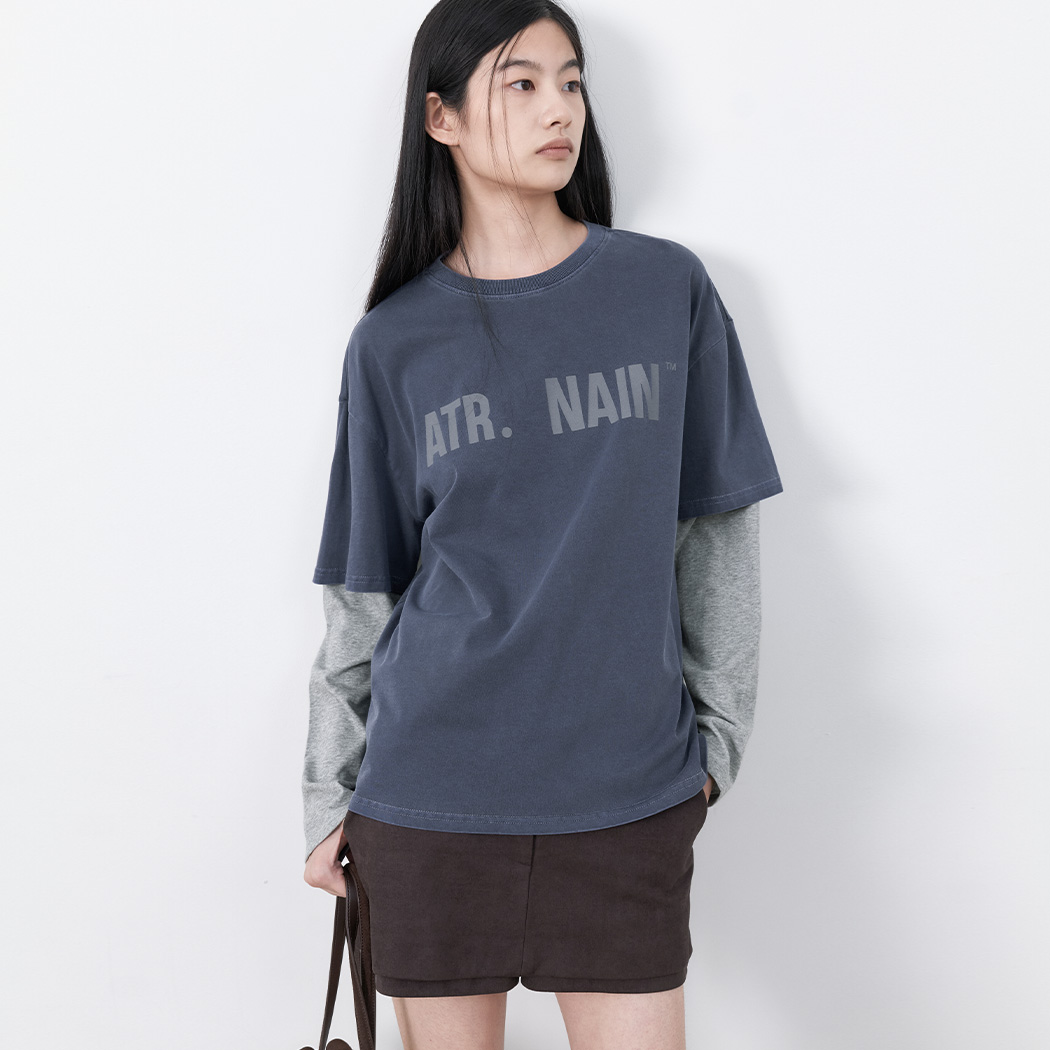 （T-7270）ATR LOGO LETTERING LAYERED TEE