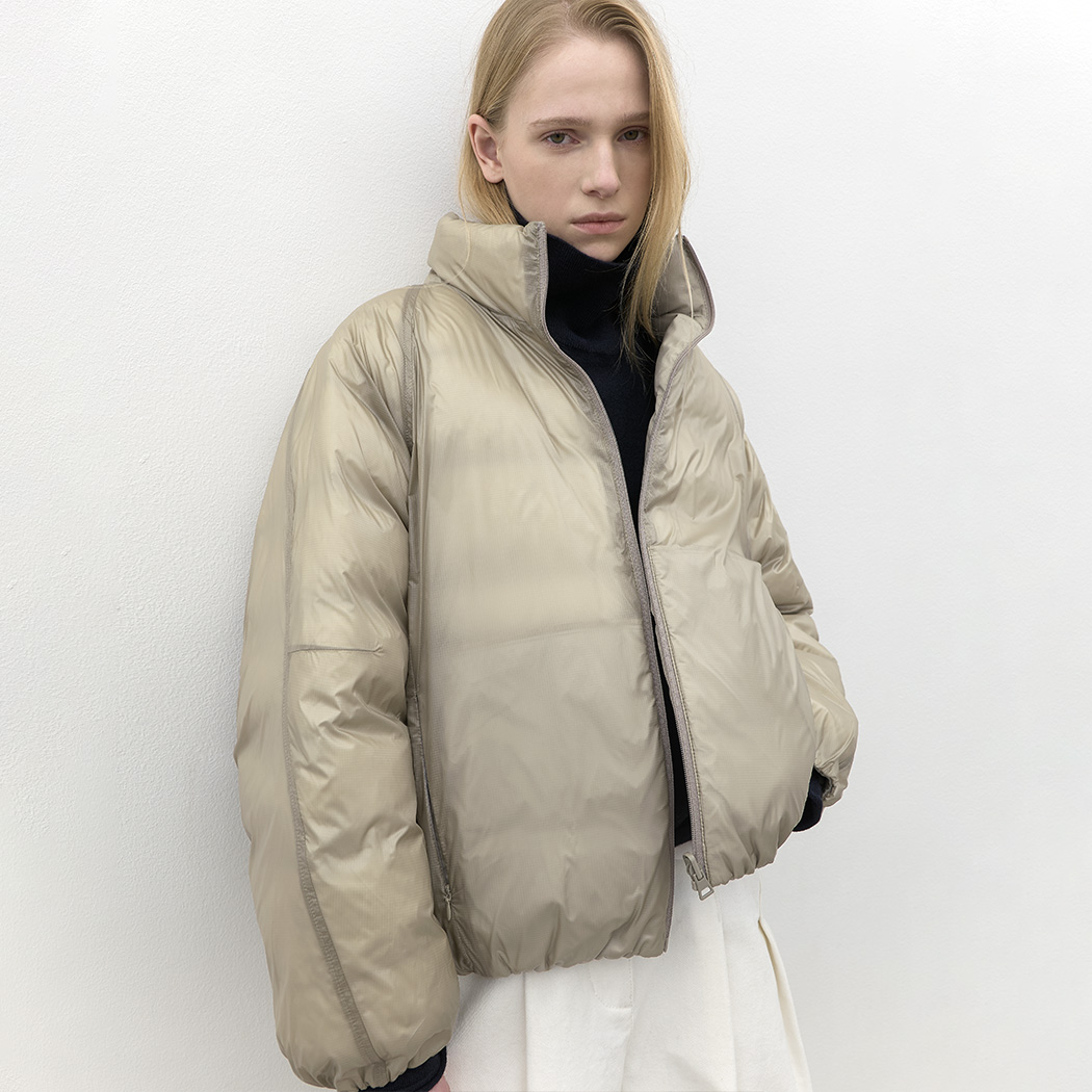（JP-605）NYLON REVERSIBLE VOLUME DOWN JUMPER